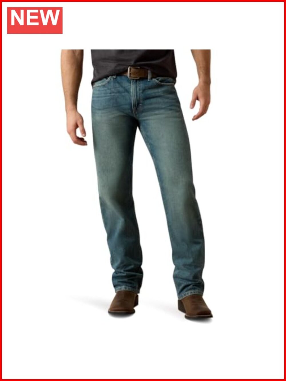 Men's Boot Cut Jeans Relaxed Fit Western Denim